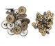 20mm Bronze Jeans Buttons with Pins (Pack of 10)